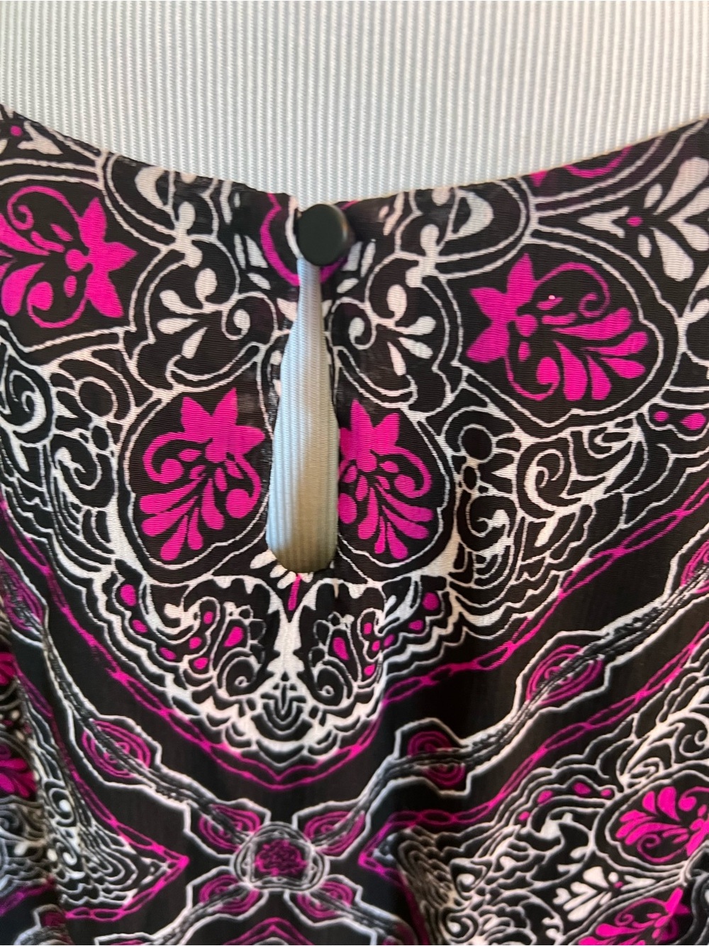 Catherine’s Maxi Dress with Pink and Black Medallion Print - Picture 4 of 6